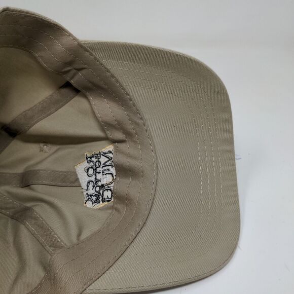 Rock Bottom Mug Club Men's Hat Tan Adjustable Embroidered Logo Slideback - Picture 10 of 11
